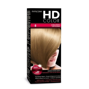 FARCOM HD color, Боя за коса, Номер 8, Светло русо FARCOM HD color, Боя за коса, Номер 8, Светло русо