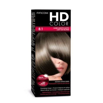 FARCOM HD color, Боя за коса, Номер 8.1, Русо светло пепеляво