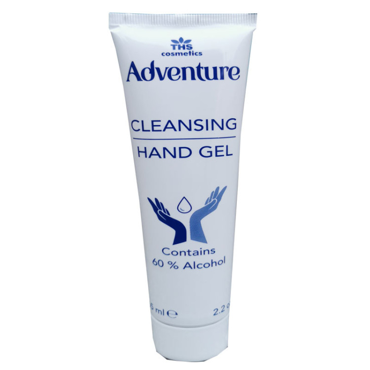 Adventure  cleansing hand gel,почистващ гел 65мл, 60% алкохол
