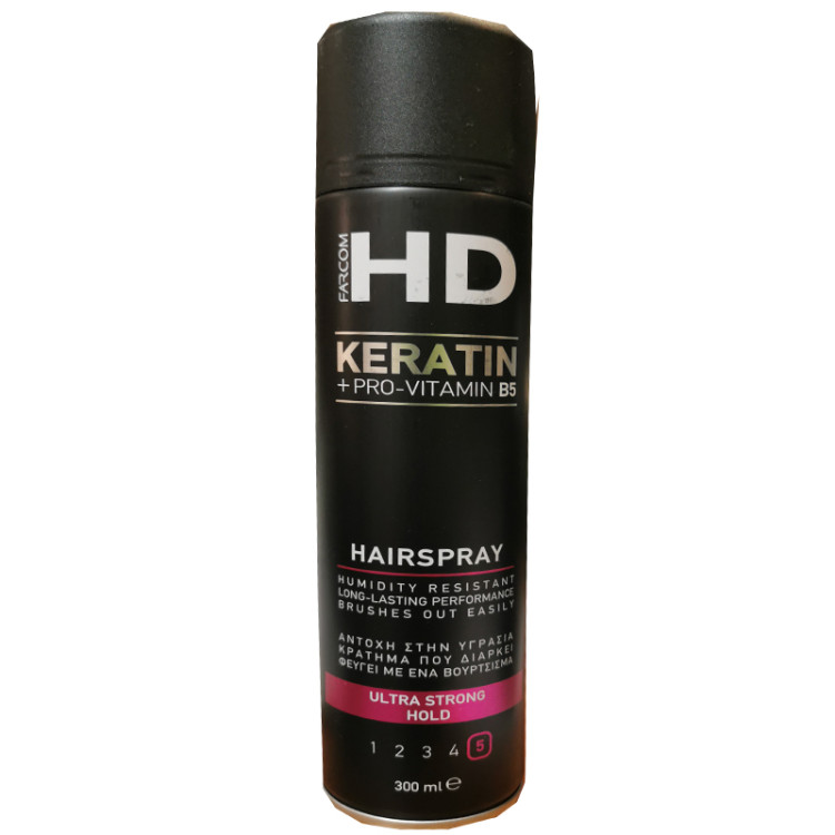 Farcom HD лак за коса 300мл супер силна фиксация 5