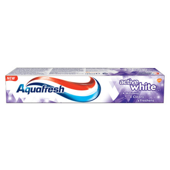 AQUAFRESH паста за зъби, Active white, 125мл AQUAFRESH паста за зъби, Active white, 125мл