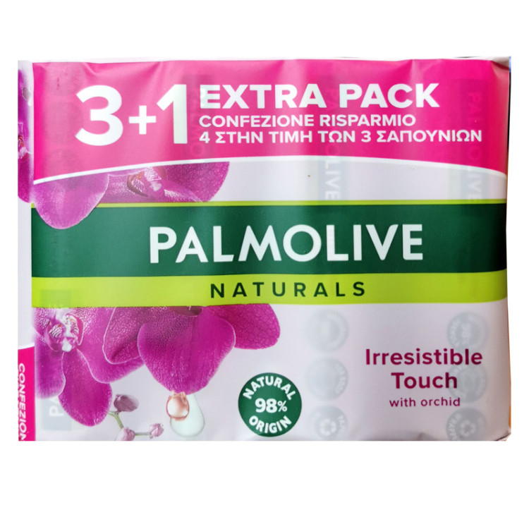 PALMOLIVE тоалетен сапун, Orchid, 3+1 броя, 90гр