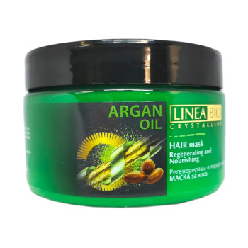 LINEA BIO маска за коса с арган и маслимна, Регенерираща и подхравнваща, 250мл LINEA BIO маска за коса с арган и маслимна, Регенерираща и подхравнваща, 250мл