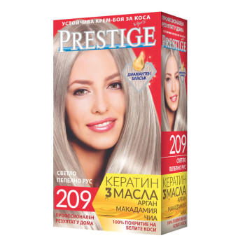 PRESTIGE боя за коса, Светло пепелно рус, Номер 209