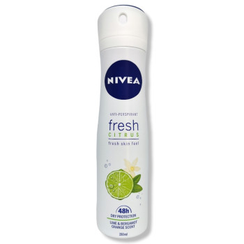 NIVEA дезодорант дамски, Fresh citrus, 150мл