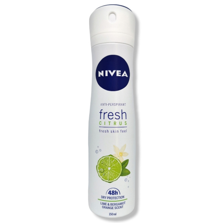 NIVEA дезодорант дамски, Fresh citrus, 150мл NIVEA дезодорант дамски, Fresh citrus, 150мл