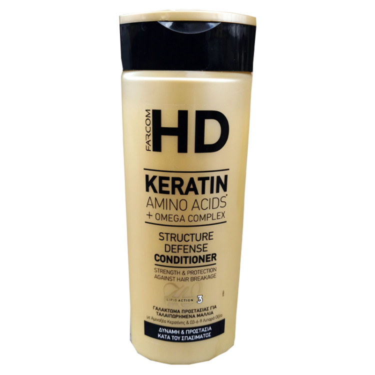 FARCOM HD балсам за коса 330мл, keratin amino acids+omega complex, structure defense
