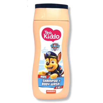 TEO KIDDO детски шампоан за коса и тяло, 2в1, За момчета, Paw patrol, 200мл TEO KIDDO детски шампоан за коса и тяло, 2в1, За момчета, Paw patrol, 200мл