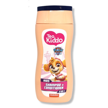 TEO KIDDO детски шампоан и балсам 2в1, За момиче, Paw patrol, 200мл TEO KIDDO детски шампоан и балсам 2в1, За момиче, Paw patrol, 200мл
