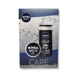 NIVEA подаръчен комплект за мъже, Care, Крем за лице 75мл, Душ гел 250мл