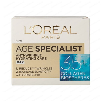 LOREAL крем за лице, Против бръчки, 35+ , Дневен, 50мл 