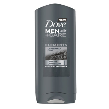 DOVE душ гел за мъже, Charcoal clay, 250мл