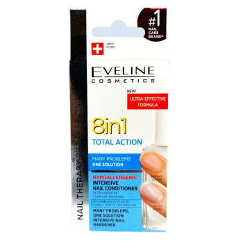 Eveline Заздравител за нокти, Total Action 8in1 Eveline Заздравител за нокти, Total Action 8in1