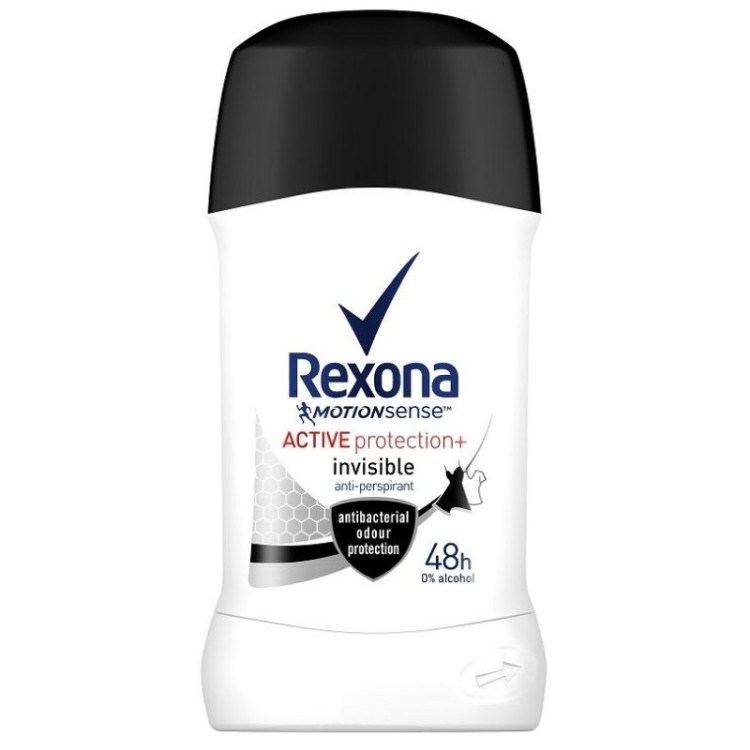 Rexona стик дамски, Active protection invisible, 40мл