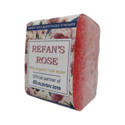 REFAN пилинг сапун с гъба, Refan's rose, 75гр
