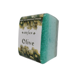 REFAN пилинг сапун с гъба, Olive, 75гр