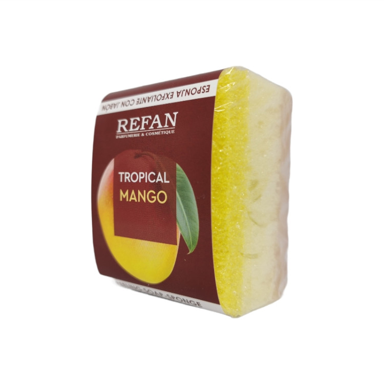 REFAN пилинг сапун с гъба, Tropical mango, 75гр
