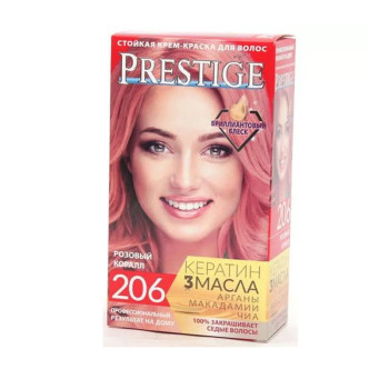 PRESTIGE боя за коса, Розов корал, Номер 206