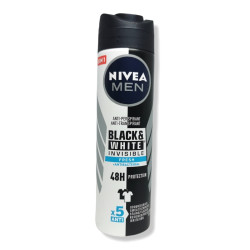 NIVEA дезодорант мъжки,Invisible, Black & White, Fresh, 150мл