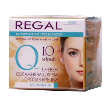 REGAL Q10 КРЕМ ЗА ЛИЦЕ ОВЛАЖНЯВАЩ ЗА НОРМАЛНА И СМЕСЕНА КОЖА 50МЛ