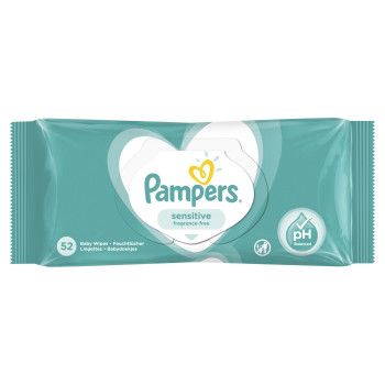 Pampers sensitive мокри кърпи 52 броя Pampers sensitive мокри кърпи 52 броя
