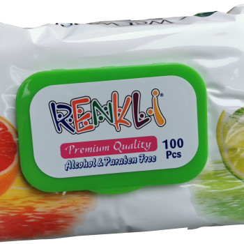 Renkli мокри кърпи 100бр, Грейпфрут
