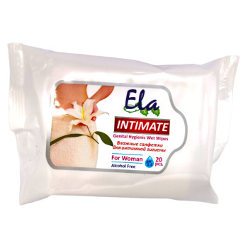 ELA интимни мокри кърпички, 20 броя ELA интимни мокри кърпички, 20 броя