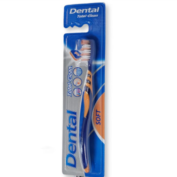 DENTAL четка за зъби, Total clean, Soft, 1брой DENTAL четка за зъби, Total clean, Soft, 1брой