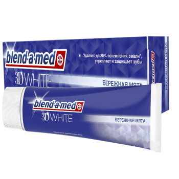 BLEND-A-MED паста за зъби избелваща, 3D white, 100мл