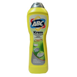 Abc абразивен крем за почистване на кухня,баня, Лимон, 500мл