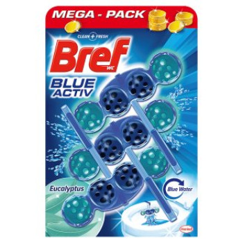 BREF color aktiv ароматизатор за тоалетна чиния, Евкалипт, 3х50гр