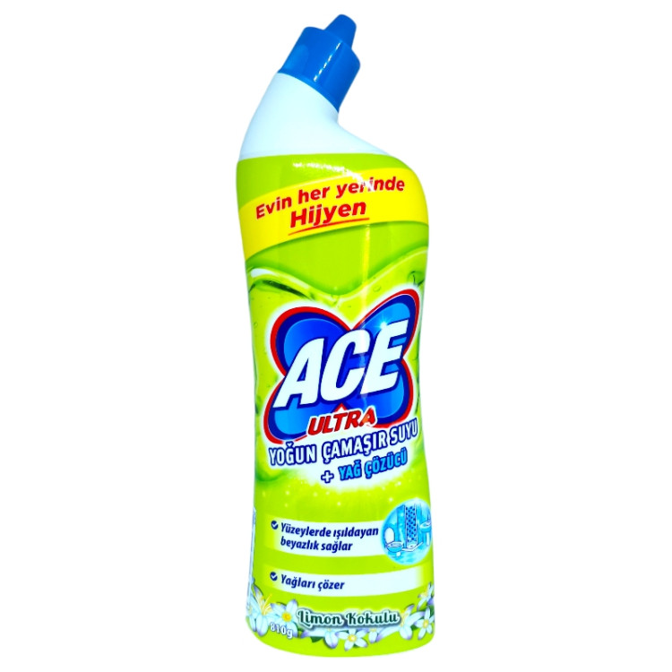 ACE ultra гел за почистване и дезинфекциране на баня и тоалетна, Лимон, 750мл
