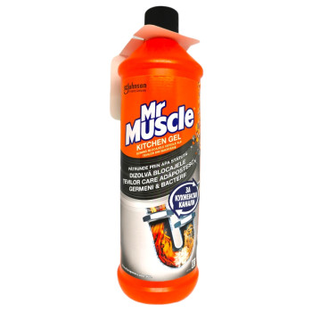 MR MUSCLE гел за отпушване на кухненски канали, 1000мл MR MUSCLE гел за отпушване на кухненски канали, 1000мл