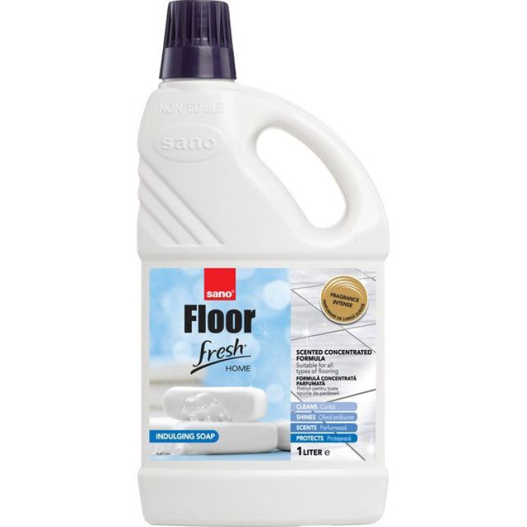 Sano Floor fresh home 1л, indulging soap, универсален препарат за под