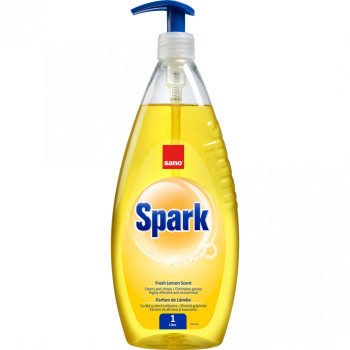 Sano spark препарат за съдове 1литър с помпа, Fresh lemon