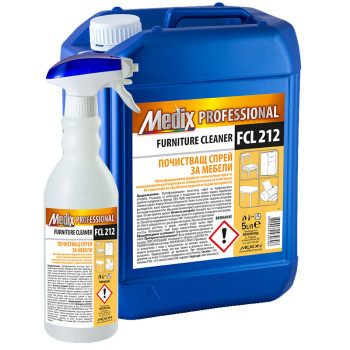 MEDIX professional, Почистващ спрей за мебели, FCL 212, 5 литра MEDIX professional, Почистващ спрей за мебели, FCL 212, 5 литра