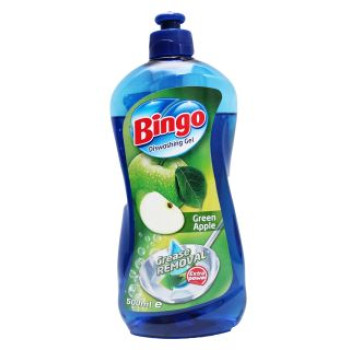 BINGO препарат за миене на съдове, 400мл, Ябълка