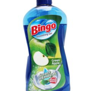 BINGO препарат за миене на съдове, 400мл, Ябълка BINGO препарат за миене на съдове, 400мл, Ябълка