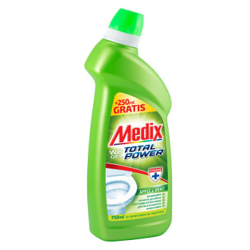 MEDIX гел за почистване на тоалетна чиния, Ябълка, 750мл MEDIX гел за почистване на тоалетна чиния, Ябълка, 750мл