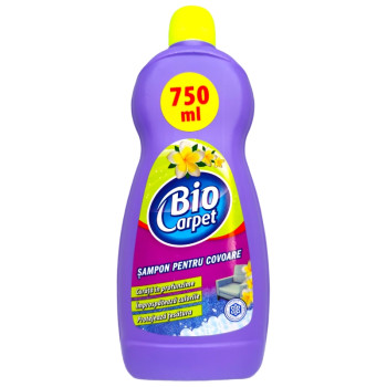 BIO CARPET шампоан за почистване на килими, мокети и дамаски, 750мл BIO CARPET шампоан за почистване на килими, мокети и дамаски, 750мл