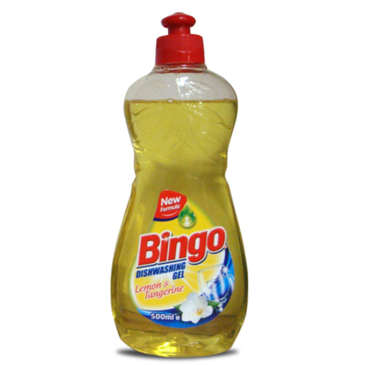 BINGO препарат за миене на съдове, 400мл, Лимон
