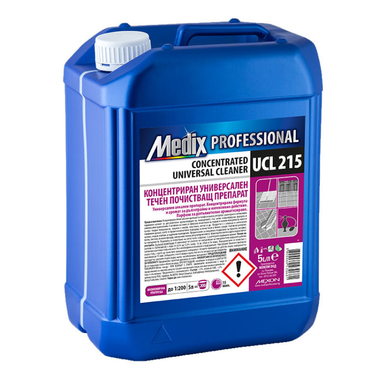 MEDIX professional, Концентриран универсален течен почистващ препарат, UCL 215, 5 литра