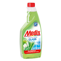 MEDIX препарат за почистване на стъкла, Fresia & apple, Пълнител, 500мл