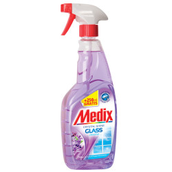 MEDIX препарат за почистване на стъкла, Помпа, Люляк, 750мл