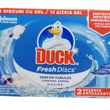 Duck тоалетно пате свеж диск двоен пълнител, Океан Duck тоалетно пате свеж диск двоен пълнител, Океан