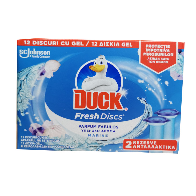 Duck тоалетно пате свеж диск двоен пълнител, Океан Duck тоалетно пате свеж диск двоен пълнител, Океан