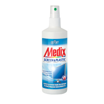 MEDIX expert, спрей за почистване на екрани и пластмасови повърхности, 250мл MEDIX expert, спрей за почистване на екрани и пластмасови повърхности, 250мл