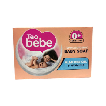 TEO BEBE бебешки сапун, Almond oil & Vitamin E, 75гр TEO BEBE бебешки сапун, Almond oil & Vitamin E, 75гр