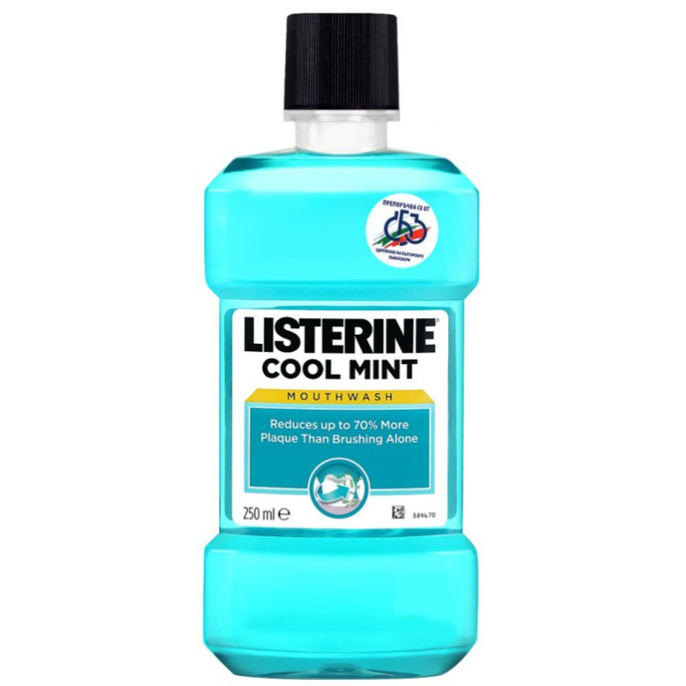 LISTERINE вода за уста cool mint, 250мл